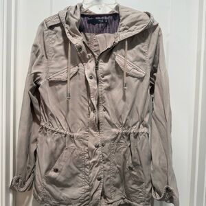 Max Jeans Utility Jacket in Taupe